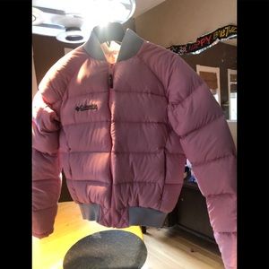 Columbia baby pink puffer
